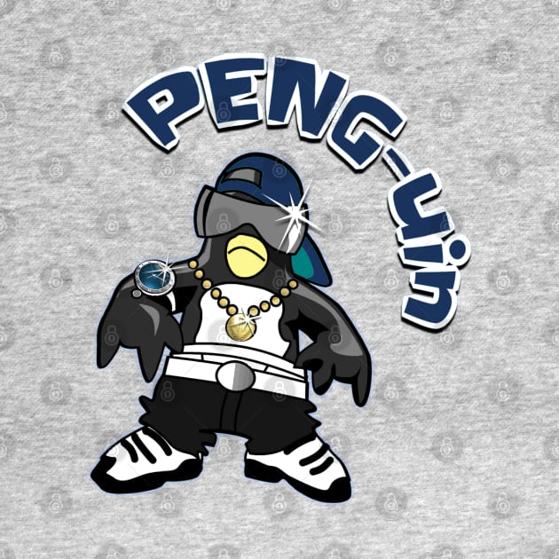 PENG PENGUIN. Cool, cute cartoon penguin by Off the Page